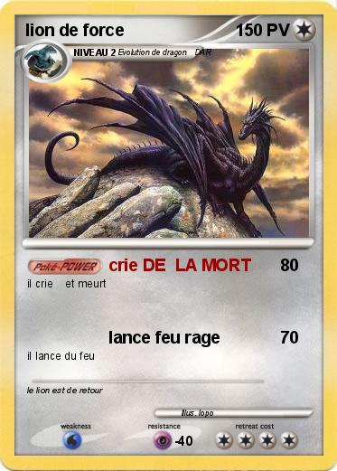 Pokemon lion de force