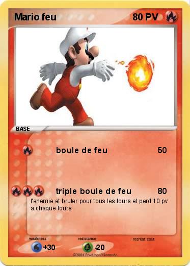 Pokemon Mario feu