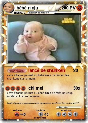 Pokemon bébé ninja