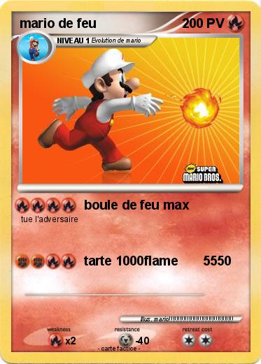 Pokemon mario de feu