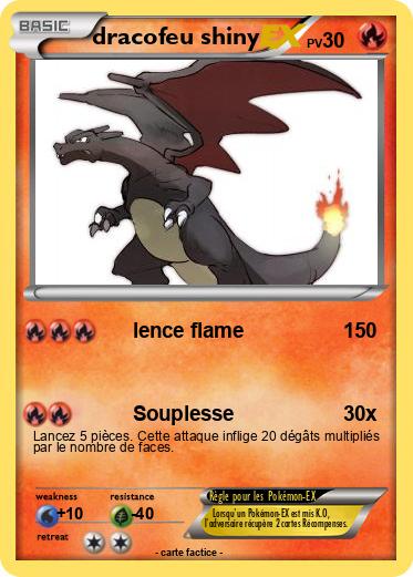 Pokemon dracofeu shiny