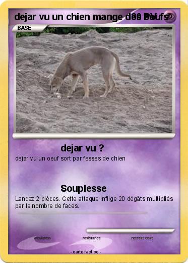 Pokemon dejar vu un chien mange des oeufs