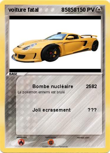 Pokemon voiture fatal               85858