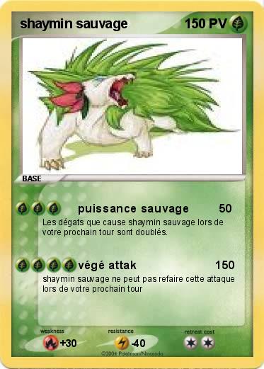 Pokemon shaymin sauvage