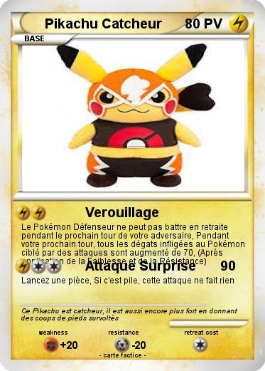 Pokemon Pikachu Catcheur