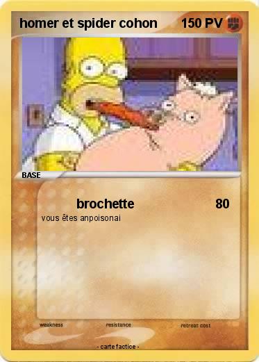 Pokemon homer et spider cohon