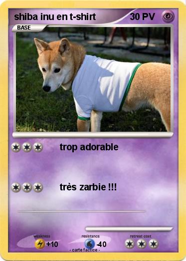 Pokemon shiba inu en t-shirt