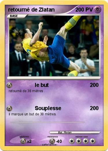 Pokemon retourné de Zlatan