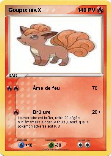 Pokemon Goupix niv.X