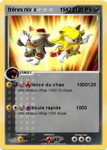 Pokemon frères niv x                15423