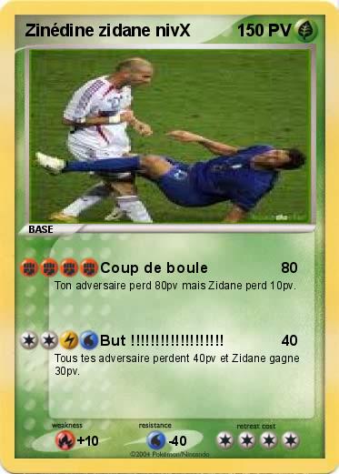 Pokemon Zinédine zidane nivX