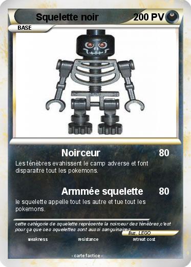 Pokemon Squelette noir