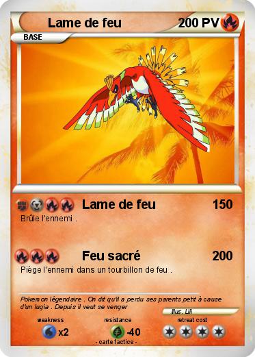 Pokemon Lame de feu