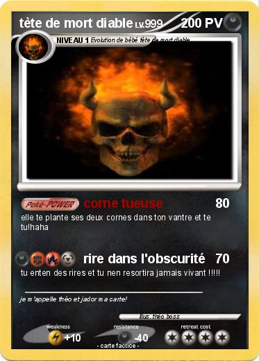 Pokemon tète de mort diable