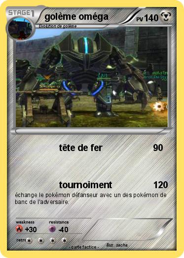Pokemon golème oméga