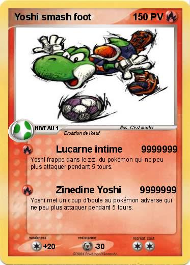 Pokemon Yoshi smash foot