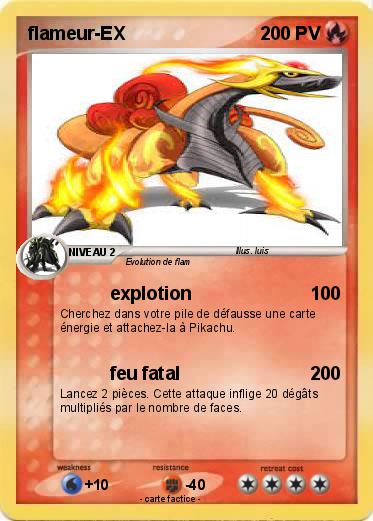 Pokemon flameur-EX