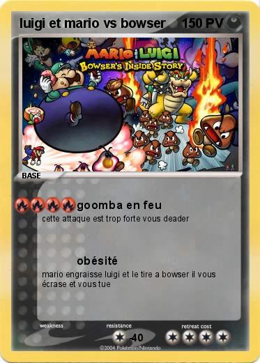 Pokemon luigi et mario vs bowser 