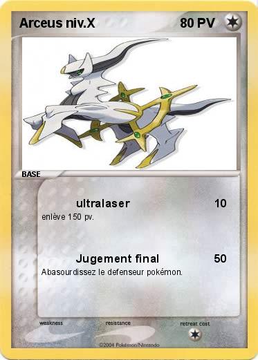 Pokemon Arceus niv.X                                                                                                                                             