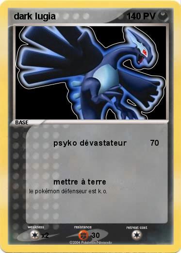 Pokemon dark lugia