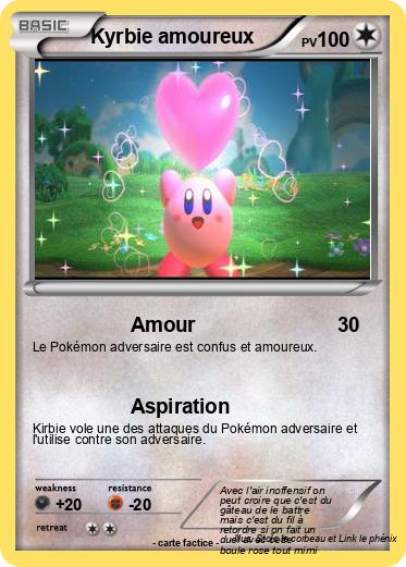 Pokemon Kyrbie amoureux