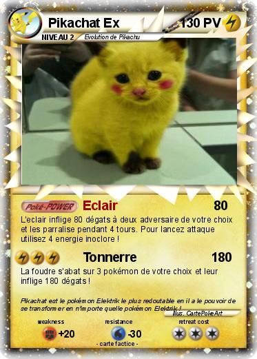 Pokemon Pikachat Ex