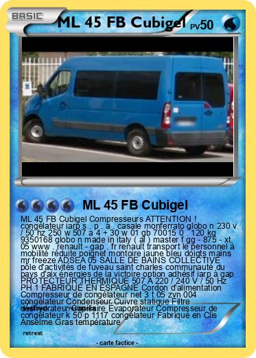 Pokemon ML 45 FB Cubigel