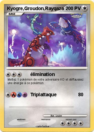 Pokemon Kyogre,Groudon,Rayqaza