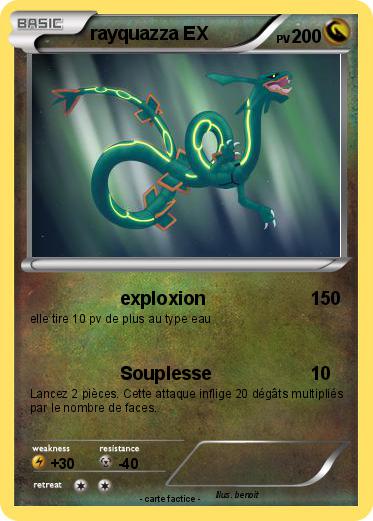 Pokemon rayquazza EX