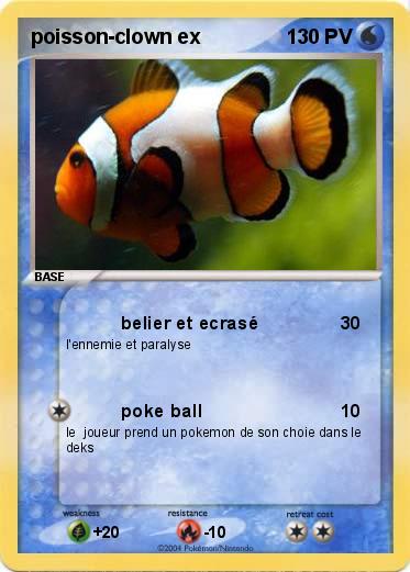 Pokemon poisson-clown ex