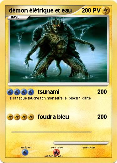 Pokemon démon élétrique et eau