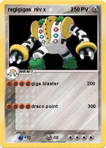 Pokemon regigigas  niv x                 2
