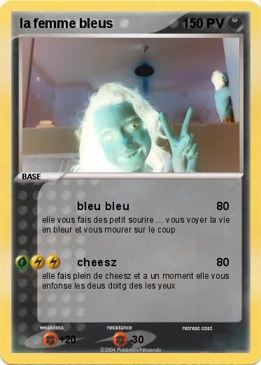 Pokemon la femme bleus 