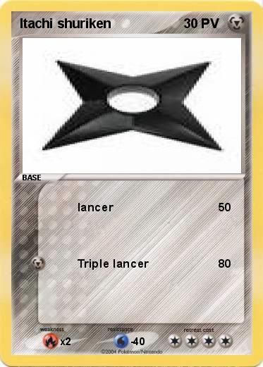 Pokemon Itachi shuriken