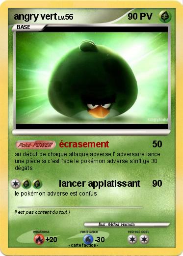 Pokemon angry vert