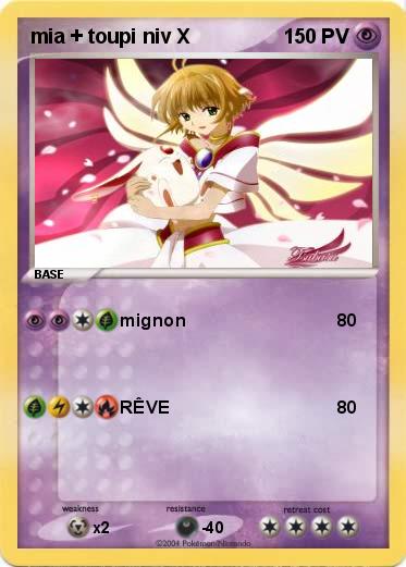 Pokemon mia + toupi niv X
