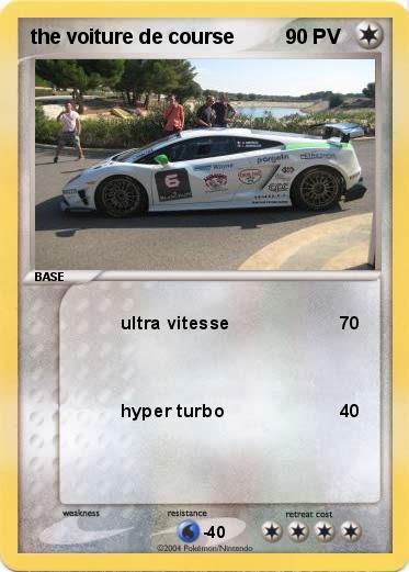 Pokemon the voiture de course