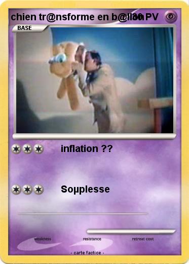 Pokemon chien tr@nsforme en b@llon