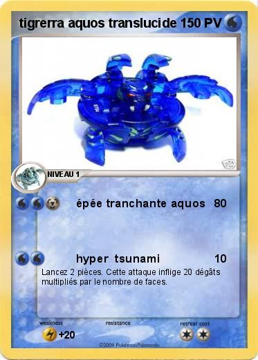 Pokemon tigrerra aquos translucide