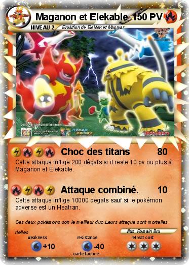 Pokemon Maganon et Elekable
