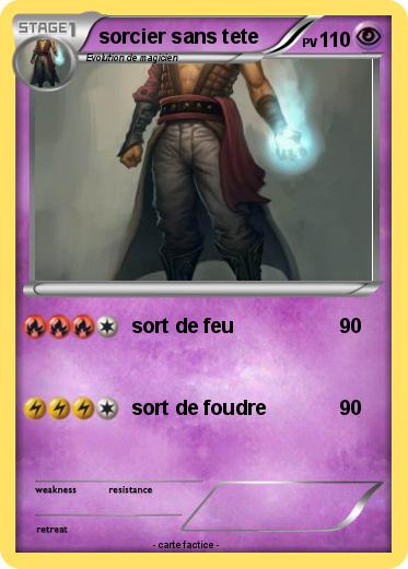 Pokemon sorcier sans tete