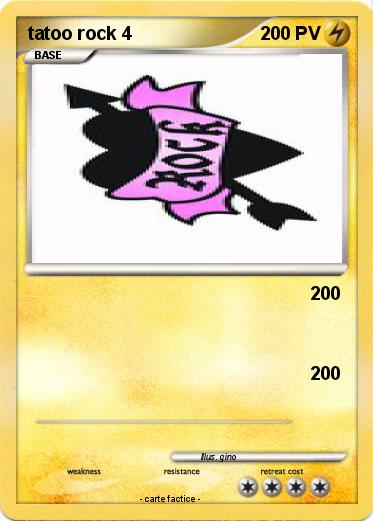 Pokemon tatoo rock 4