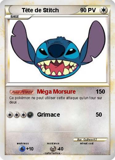 Pokemon Tête de Stitch