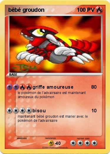 Pokemon bébé groudon