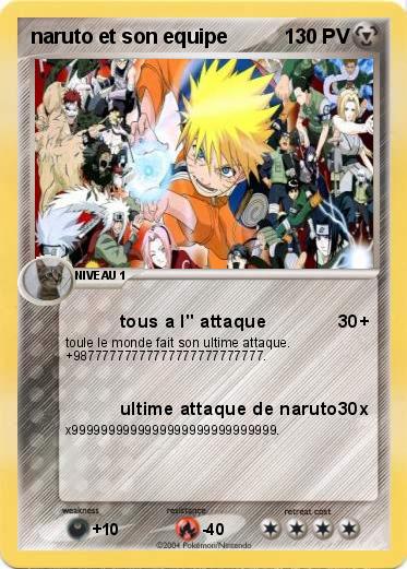 Pokemon naruto et son equipe