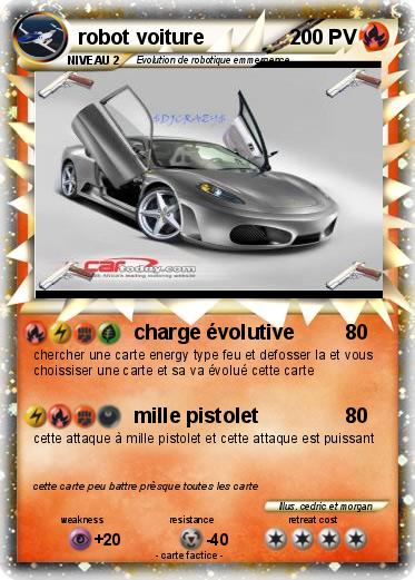 Pokemon robot voiture