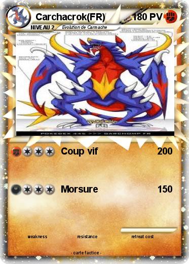 Pokemon Carchacrok(FR)