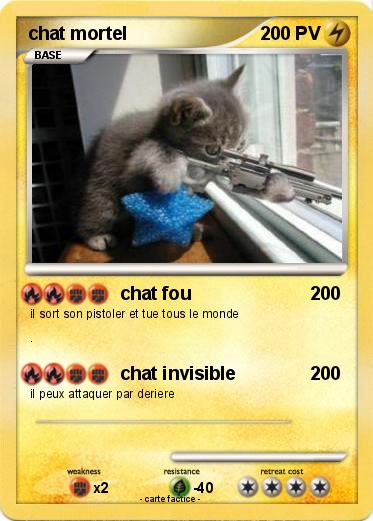 Pokemon chat mortel