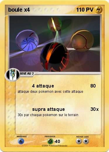 Pokemon boule x4
