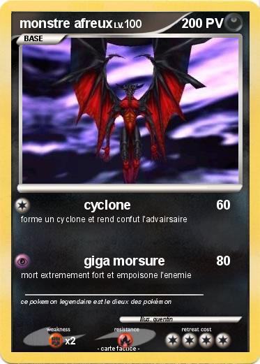 Pokemon monstre afreux